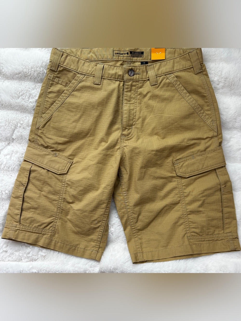 Carhartt Men's Relaxed Cargo Shorts in Khaki